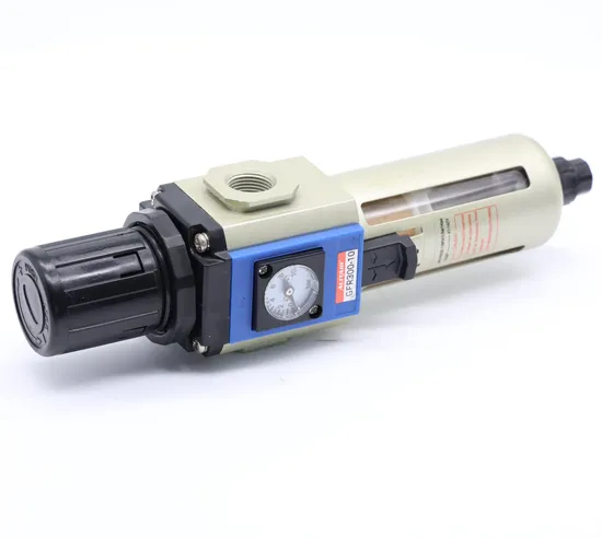 Gfr300-10 Port 3/8" BSPP Air Filter Regulator Semi-Auto Drain Pneumatic